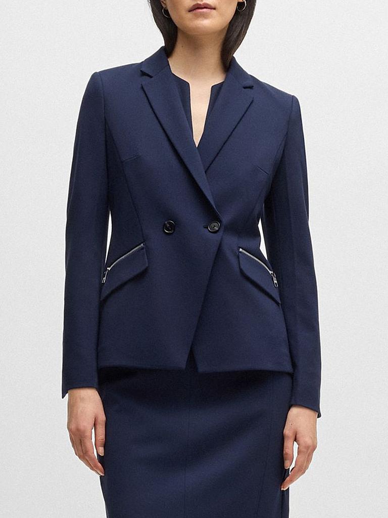 Hugo Boss Slim-Fit Blazer with Zipped Pockets