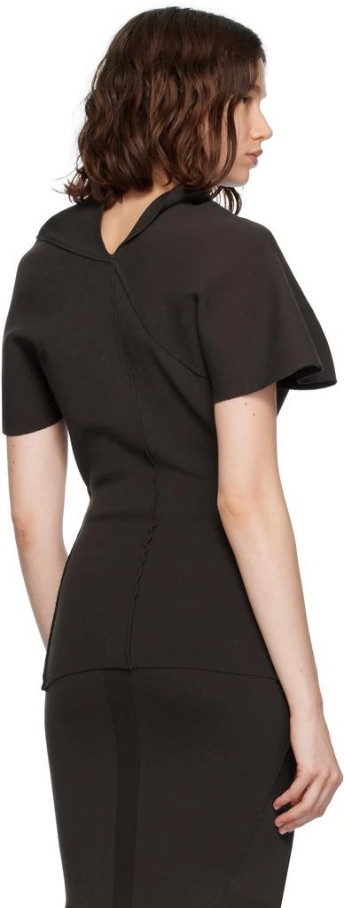 Rick Owens Brown Concordians Draped Top 3