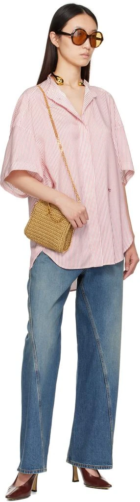 Stella McCartney Gold Tiny Falabella Lurex Crochet Tote Bag 4