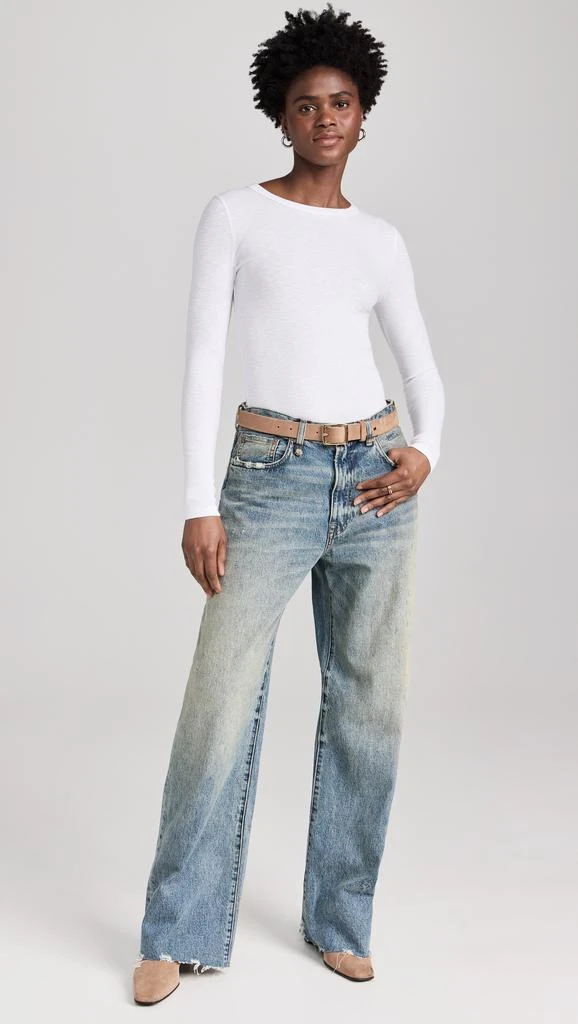 Enza Costa Textured Rib Crew Tee 4