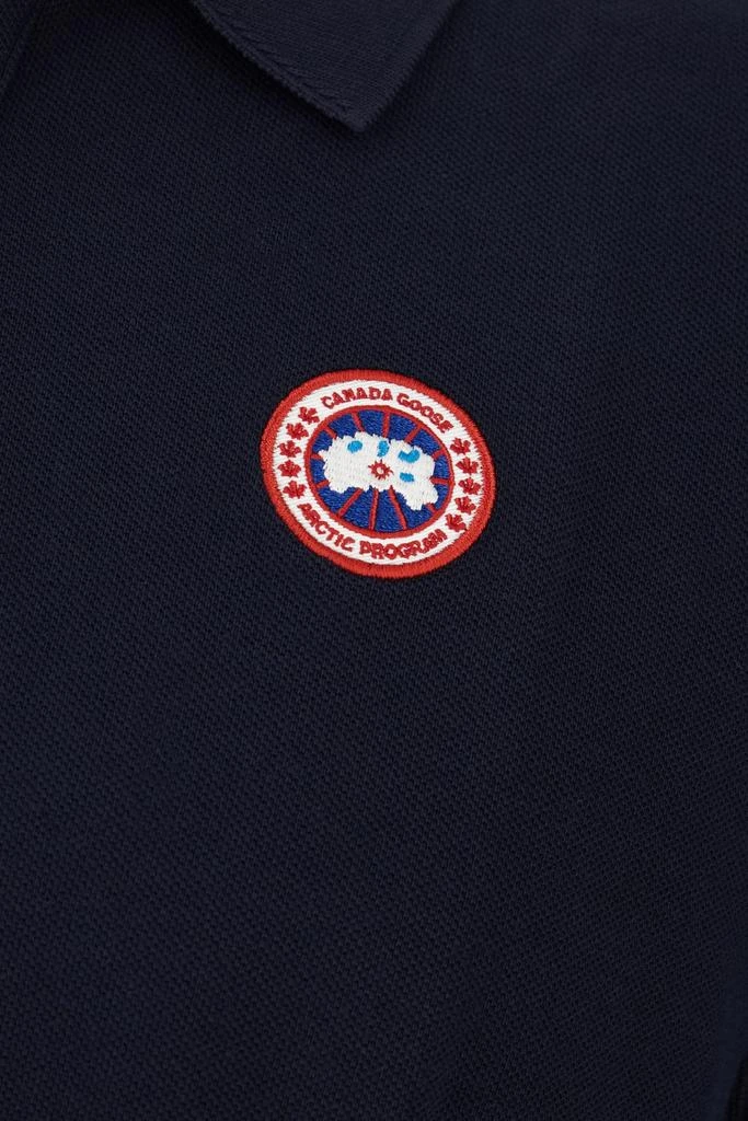 Canada Goose Navy Blue Piquet Polo Shirt 3