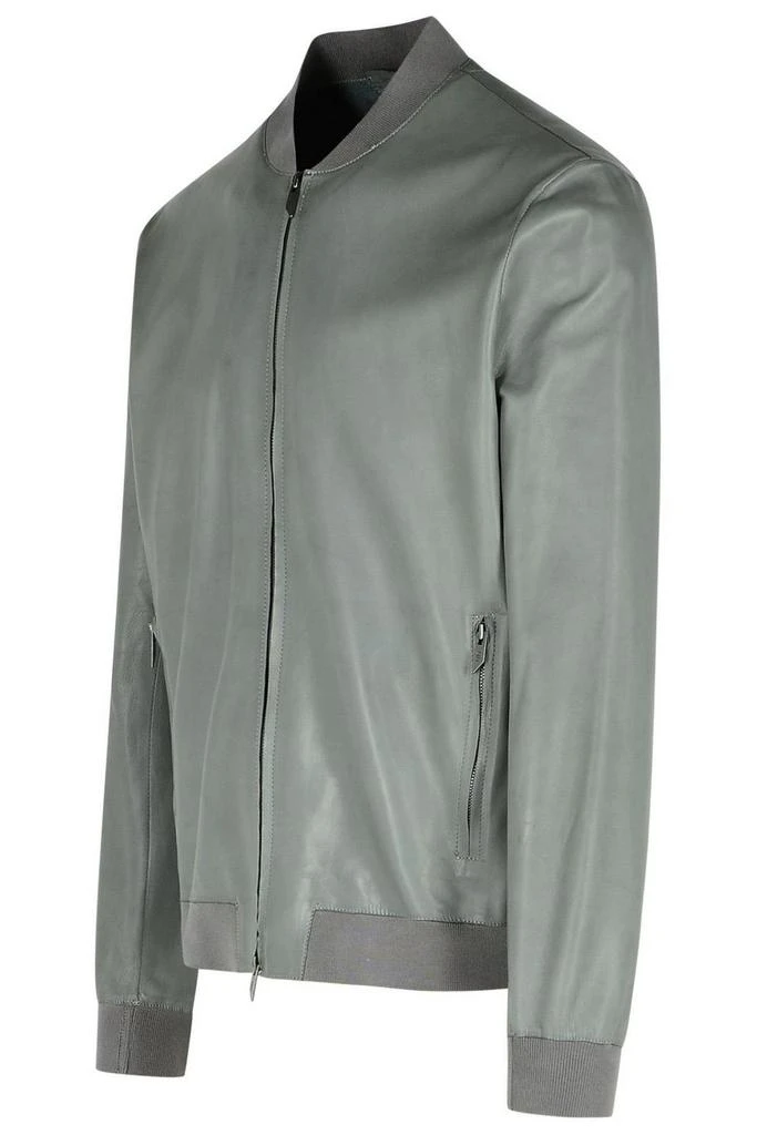 Salvatore Santoro Salvatore Santoro Zip-Up Leather Bomber Jacket 3