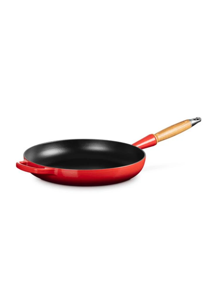 Le Creuset Signature cast iron frying pan with wooden handle 28cm 1