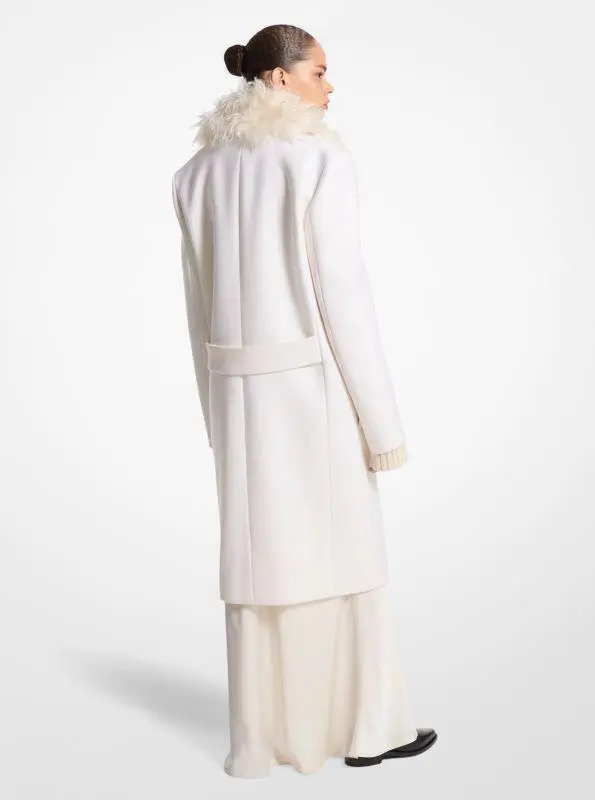 Michael Kors Wool Melton and Mohair Double-Breasted Coat 2