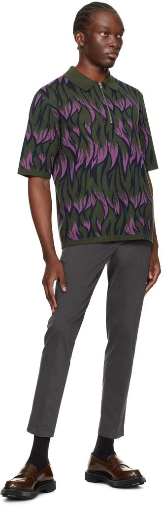 Samsøe Samsøe Purple & Green Garam Polo 4