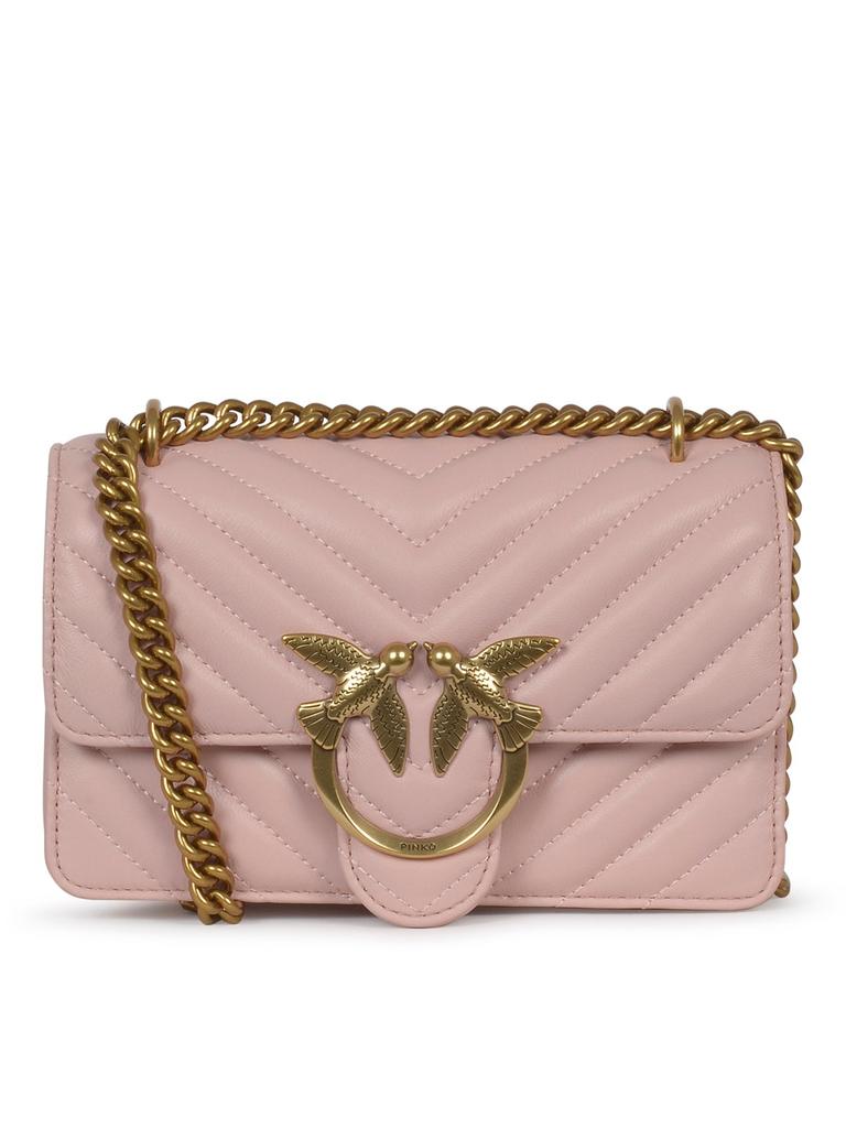 PINKO Pinko Love One Chevron Quilted Mini Crossbody Bag