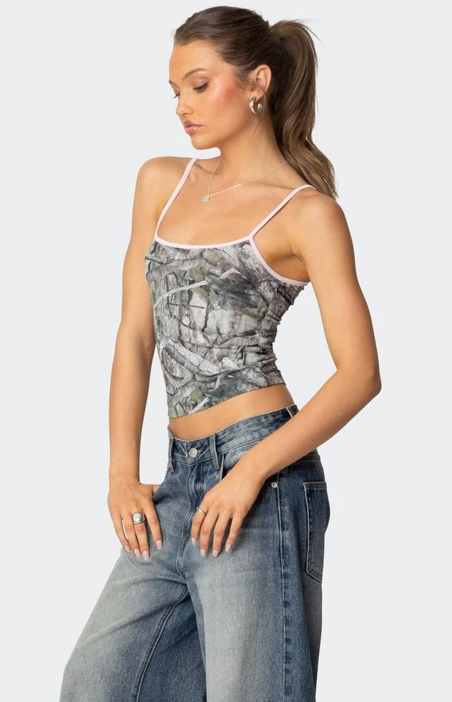 Edikted Camo Contrast Tank Top 3