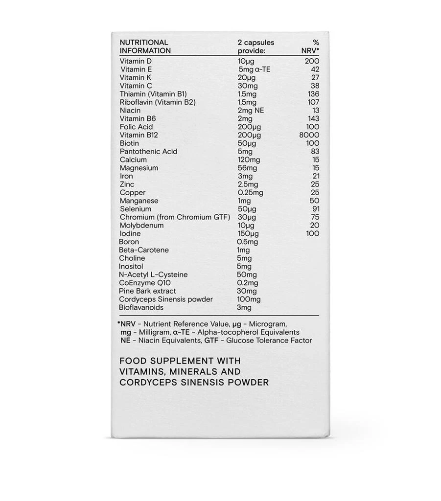 Wild Nutrition Bespoke Man Food-Grown Fertility (60 Capsules) 2