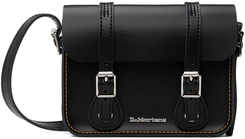 Dr. Martens Black 7 Inch Leather Crossbody Bag 1