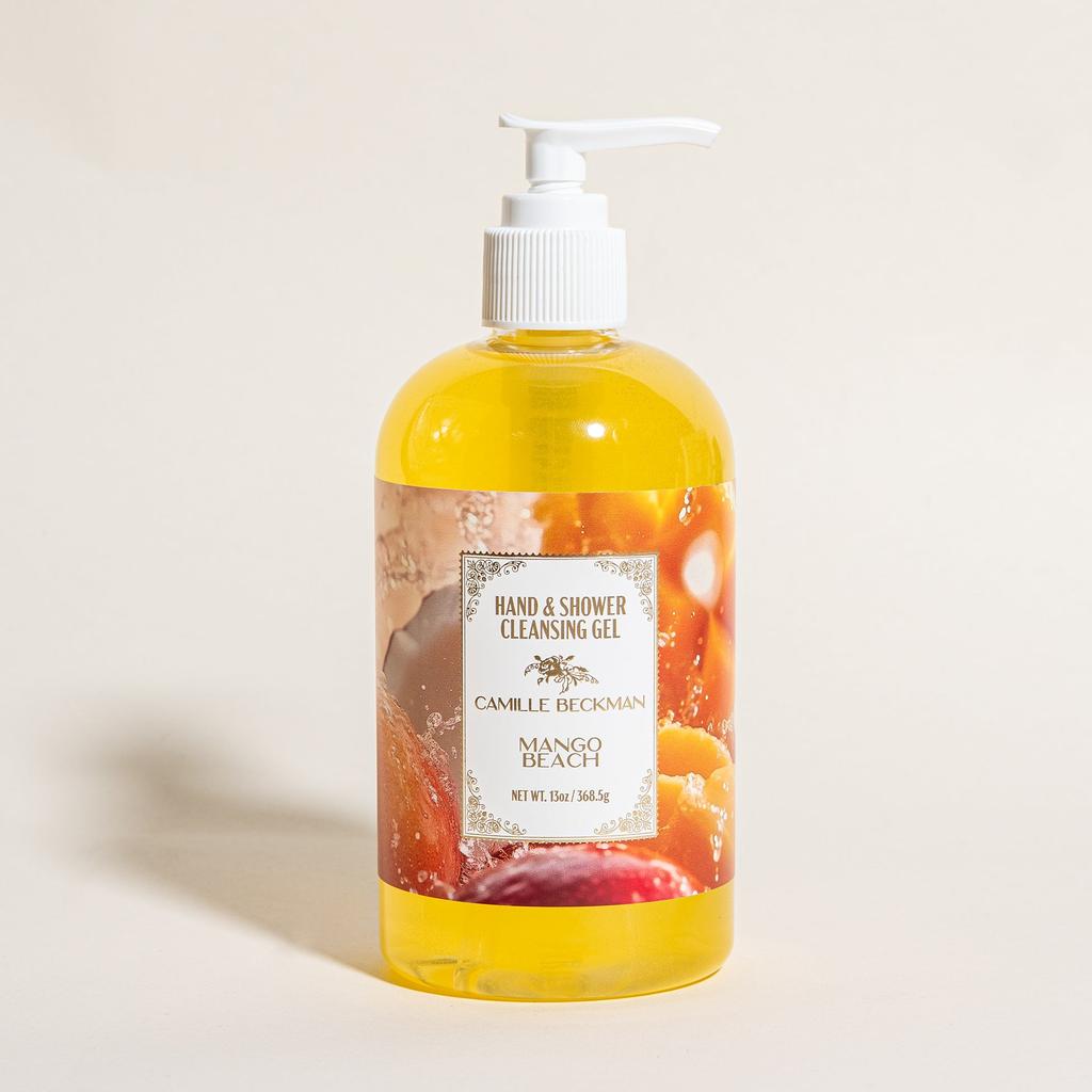 Camille Beckman Hand & Shower Cleansing Gel 13oz Mango Beach