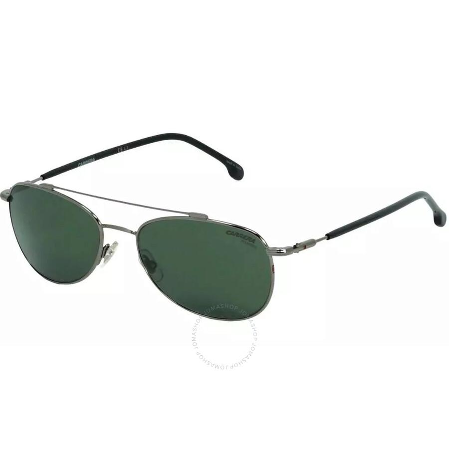 Carrera Polarized Green Pilot Men's Sunglasses CARRERA 224/SSAM 0KJ1/UC 58