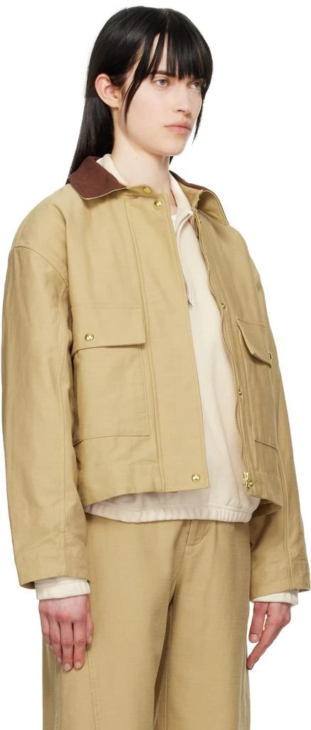 Rag & Bone Beige Nonie 2-in-1 Cotton Twill Jacket 2