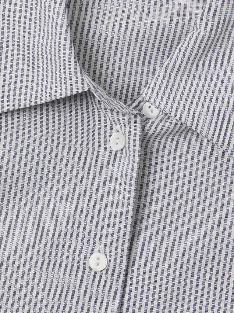 Nom Maternity The Everyday Striped Cotton-Blend Shirt 6