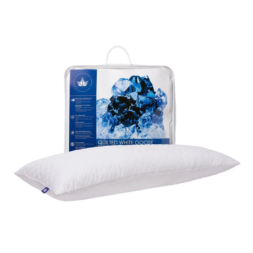 Canadian Down & Feather Company Quilted White Goose Feather Body Pillow 1
