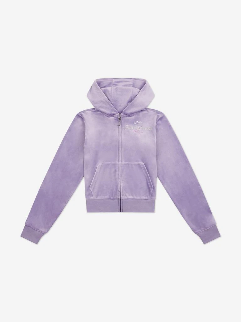 Juicy Couture Juicy Couture Girls Diamante Logo Tracksuit in Purple 3