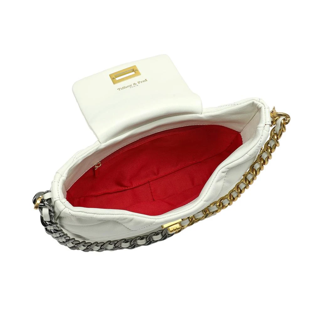 Tiffany & Fred Paris Quilted Sheepskin Leather Crossbody/Shoulder bag 3