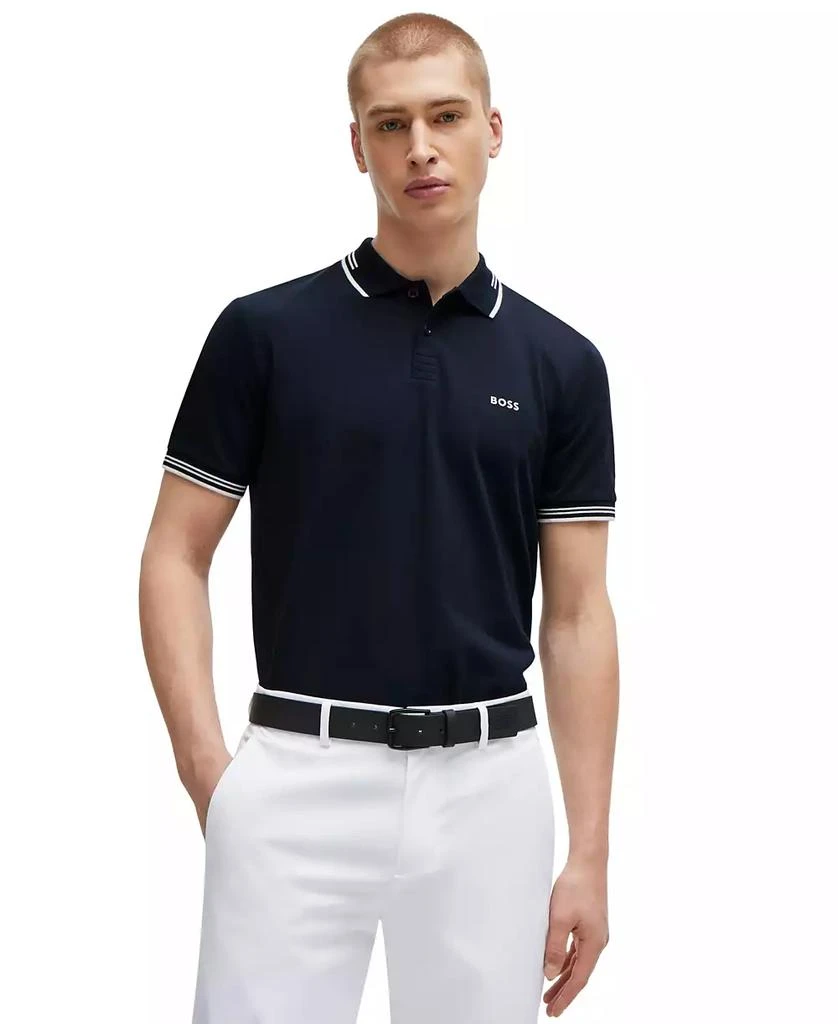 Hugo Boss Men's Stretch-Cotton Slim-Fit Polo Shirt 1