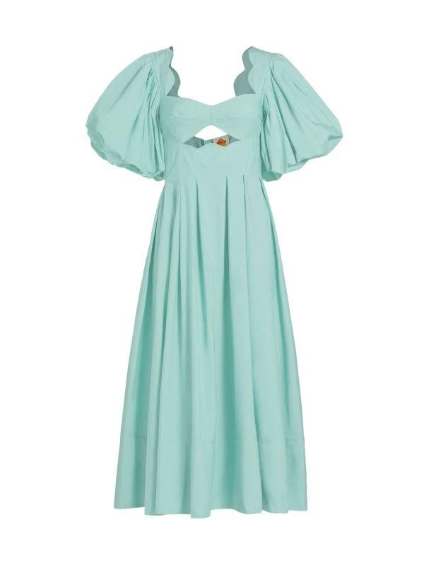 Farm Rio Cotton Cut-Out Midi-Dress 6