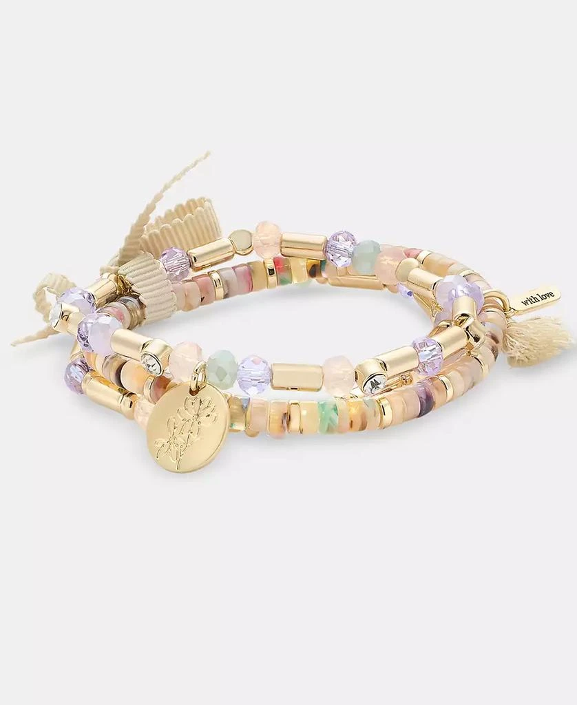 Lonna 
Lilly Gold-Tone Multi Bead Stretch Bracelet