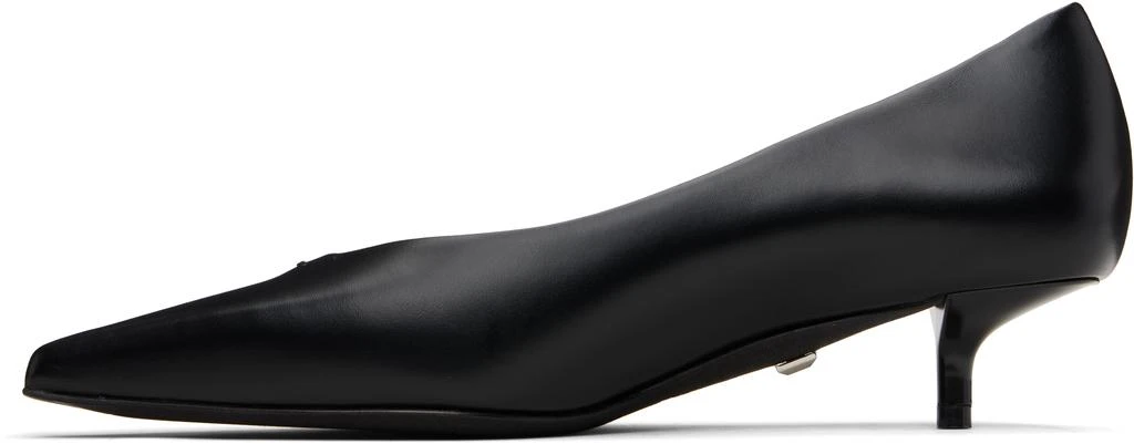 Max Mara Black Kitten Pump Heels 3