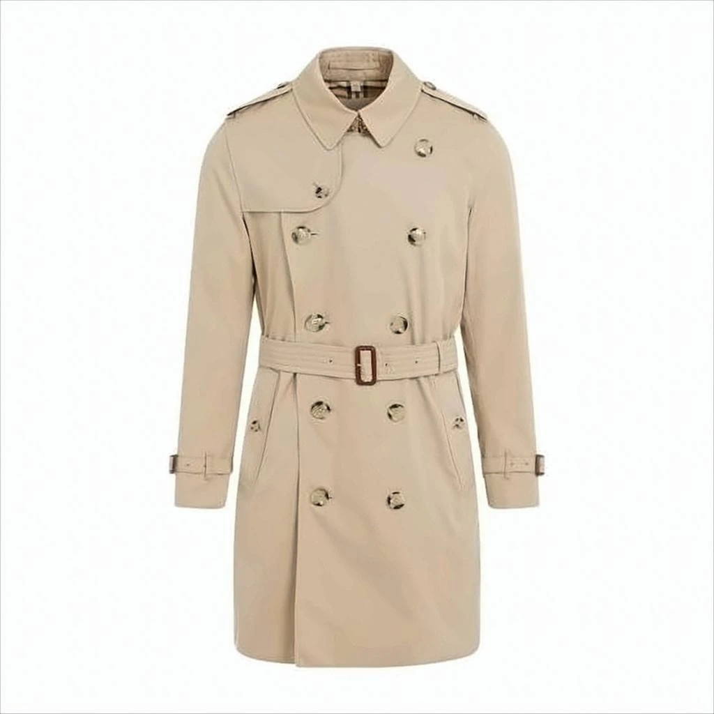 Burberry Double-Breasted Cotton Trench Coat