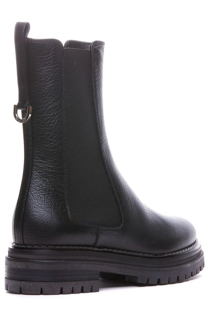 Sergio Rossi Sergio Rossi Logo Engraved Round Toe Boots 2