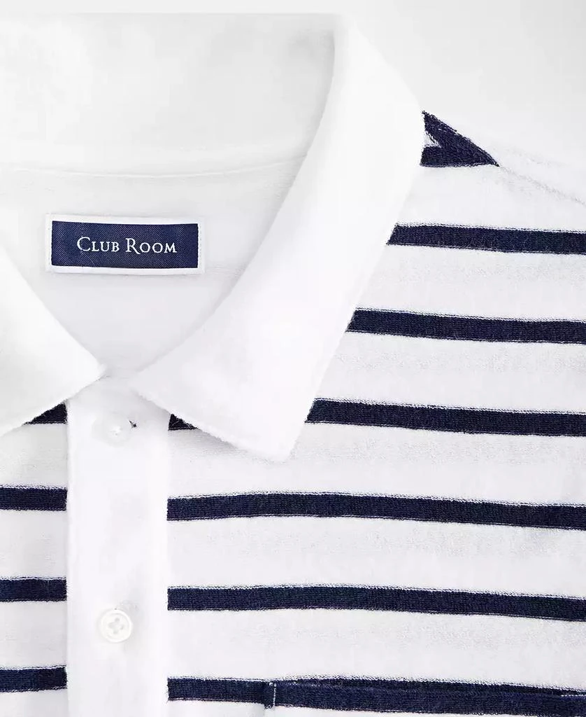 Club Room Men's Bengal Striped Terry Cloth Short-Sleeve Polo Shirt, Exclusively at Macy's 5