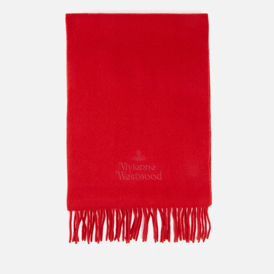 Vivienne Westwood Vivienne Westwood Embroidered Wool Logo Scarf 2