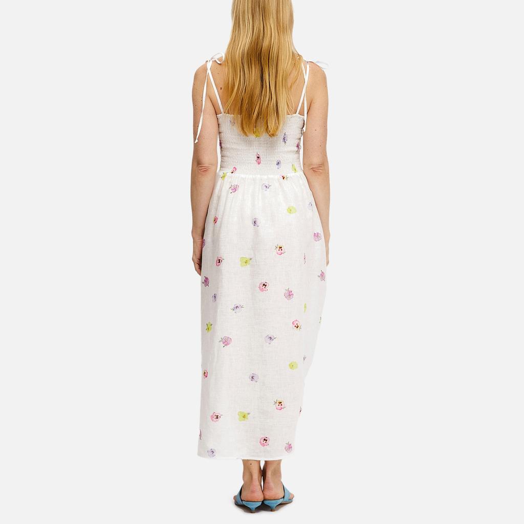 Sleeper Sleeper Atlanta Linen Rosette Strap Dress