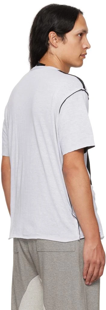 Edward Cuming SSENSE Exclusive White & Black Circle Window T-Shirt 3