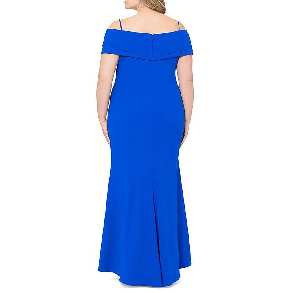 Betsy & Adam Womens Corset Seamed Formal Evening Dress 2
