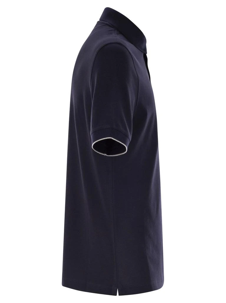 Brunello Cucinelli Brunello Cucinelli Logo Detailed Short-Sleeved Polo Shirt 3