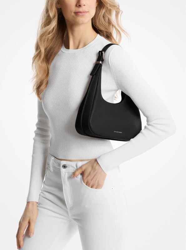 Michael Kors Nolita Small Pebbled Leather Hobo Shoulder Bag 3