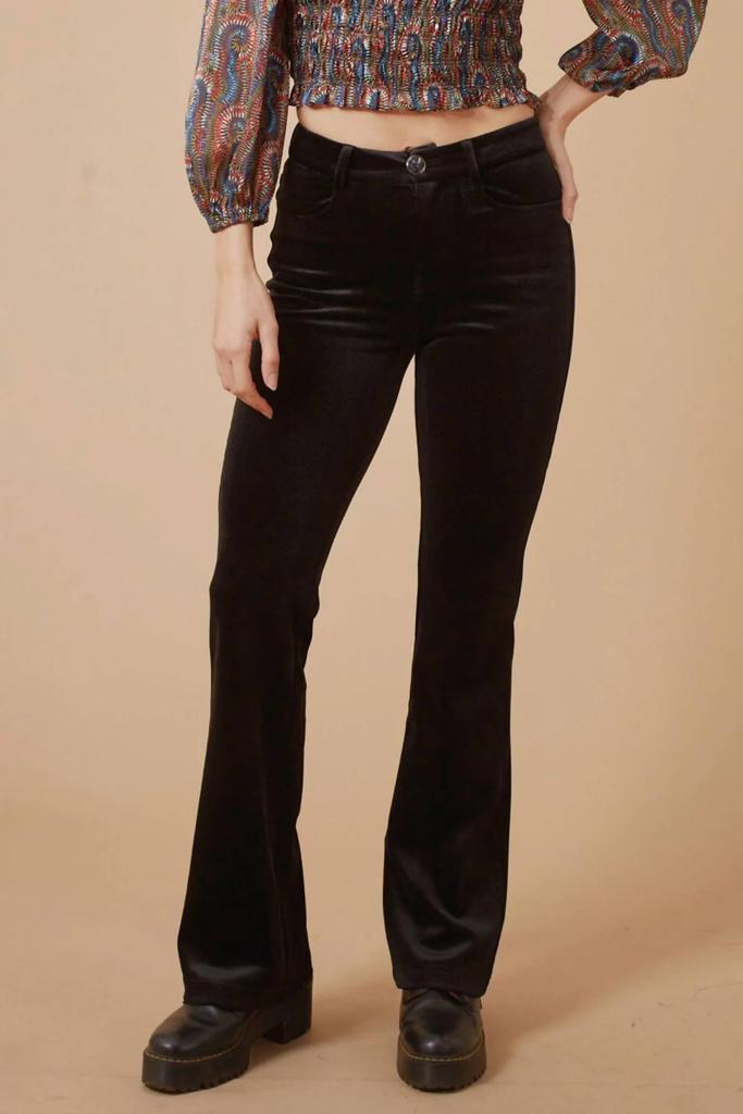 Traffic People Corduroy Kickbottom Trouser In Black