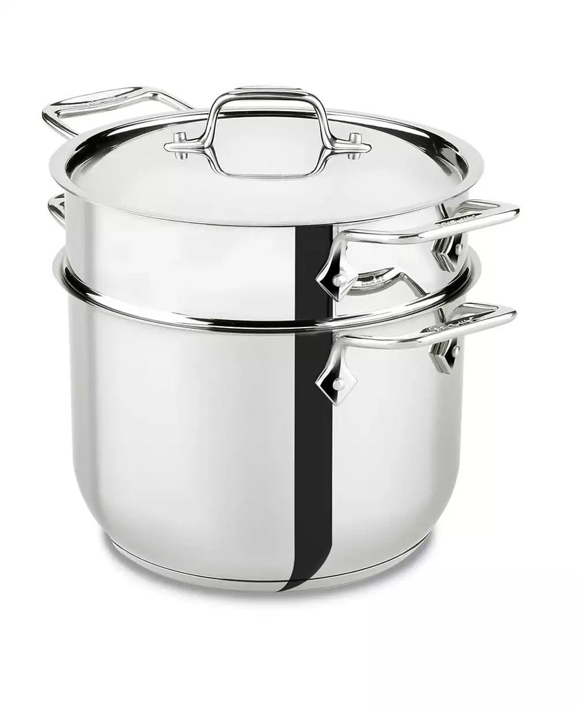 All-Clad Stainless Steel 6 Qt. Covered Multi-Pot with Pasta Insert 1