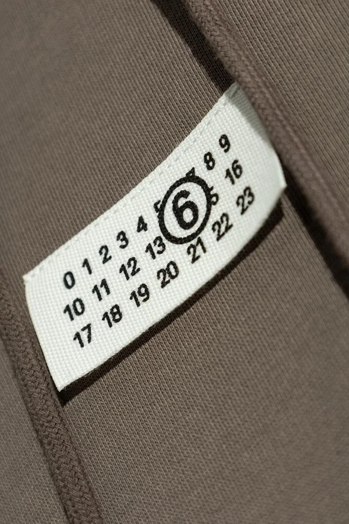 MM6 MM6 Maison Margiela Numbers-Motif Drawstring Hoodie 4