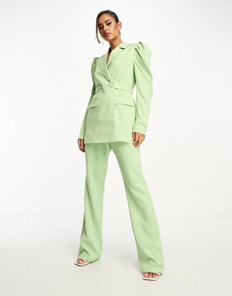 Y.A.S. Y.A.S tailored flared trouser co-ord in mint green