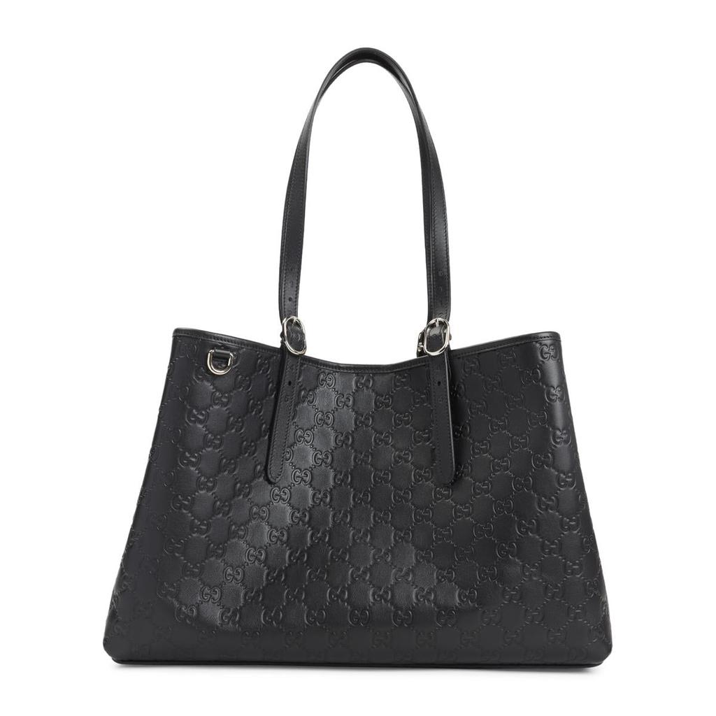 Gucci GUCCI - Gg Emblem Large Leather Tote - Tote Bags