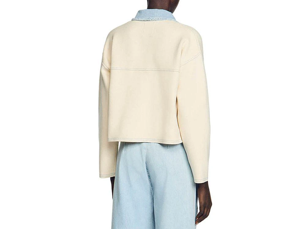 Sandro Dolly Cropped Coatigan 3