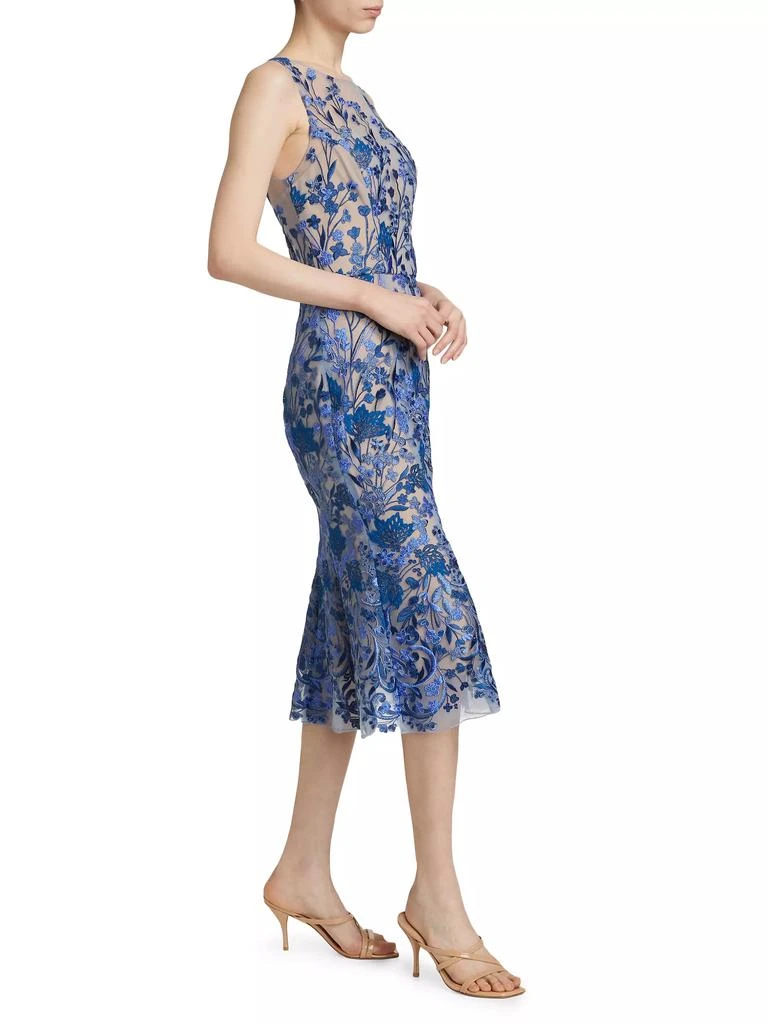 MARCHESA Embroidered Tulle Dress 2