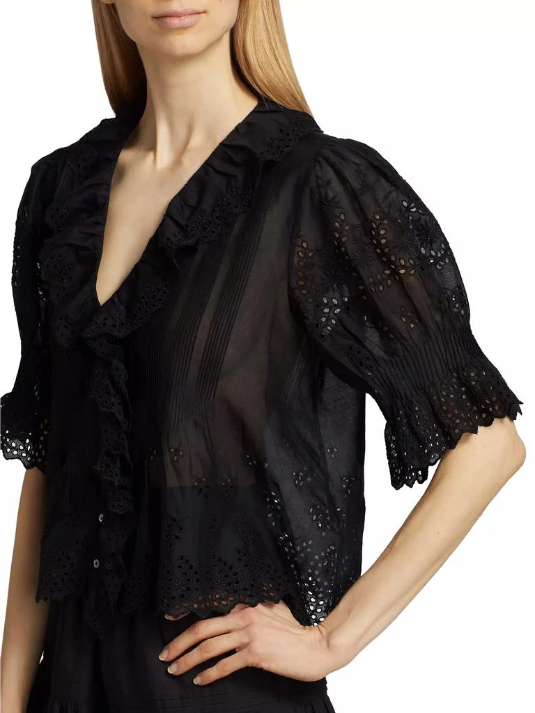 DÔEN Henri Voile Eyelet Top 6