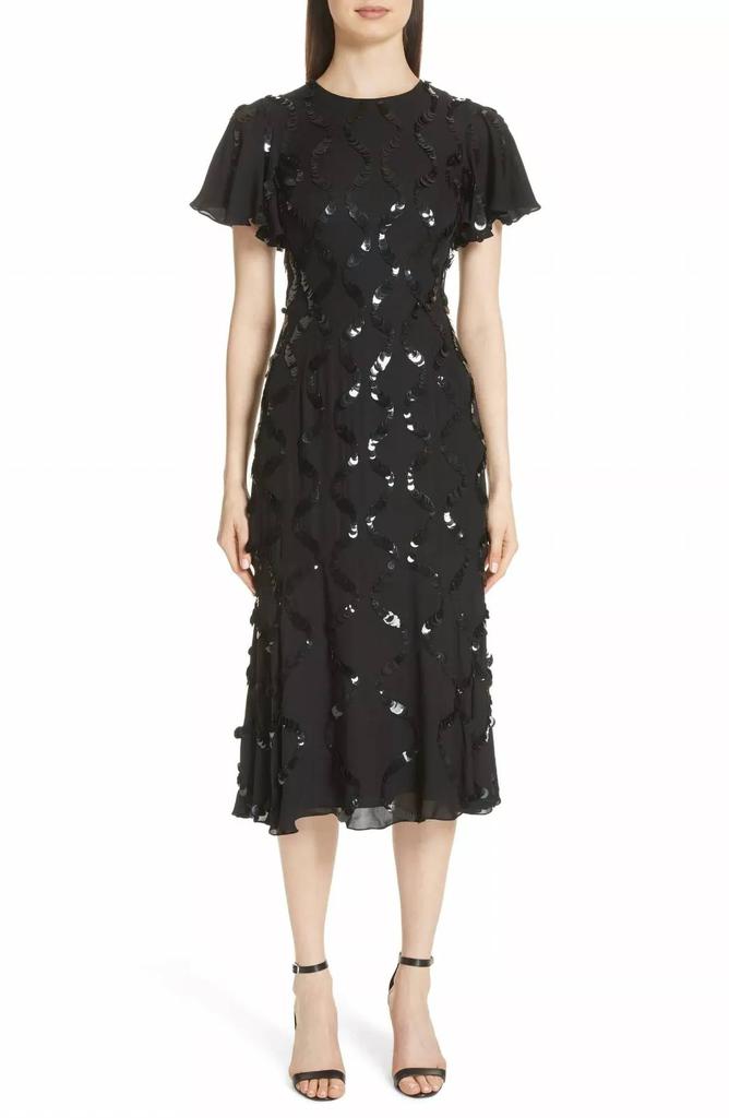 Sachin & Babi Sachin & Babi - Sophia Sequin Silk A Line Flare Dress