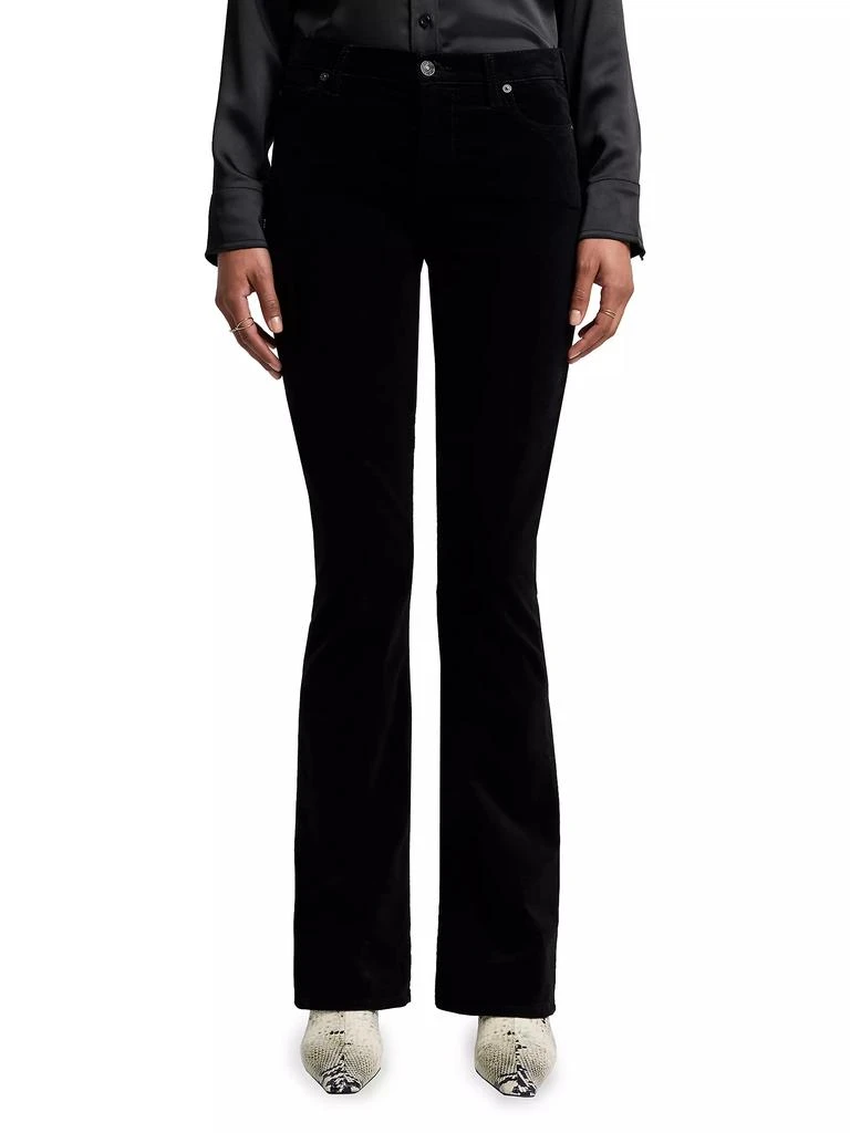 7 For All Mankind Ali Velvet Low-Rise Flared Jeans 3