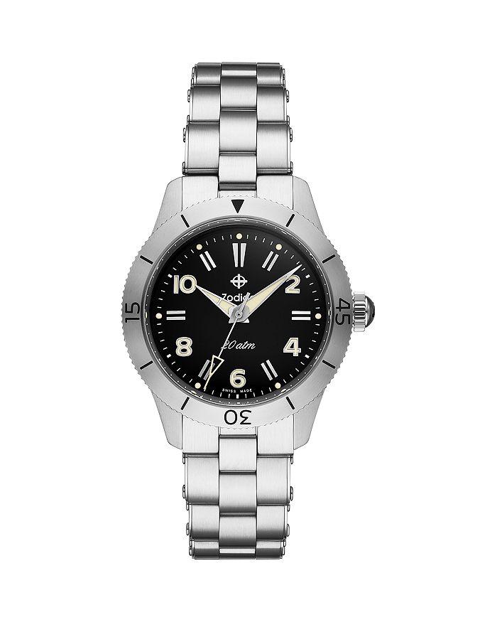 ZODIAC Ref. 691 Manual Wind Stainless Steel Watch, 36mm