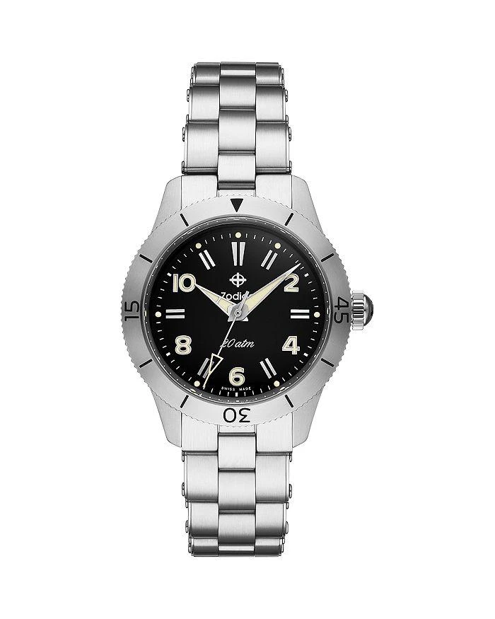 ZODIAC Ref. 691 Manual Wind Stainless Steel Watch, 36mm 1