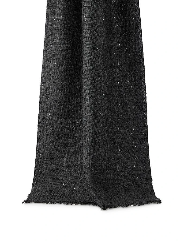 Brunello Cucinelli Cashmere and Silk Diamond Yarn Scarf 3