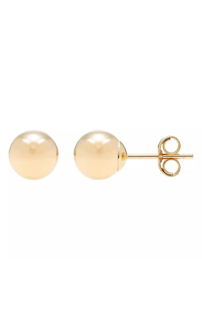 A&M 14K Yellow Gold Ball Stud Earrings 1