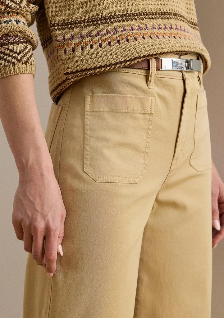 Ralph Lauren Petite Stretch Chino Wide-Leg Cropped Pants 3