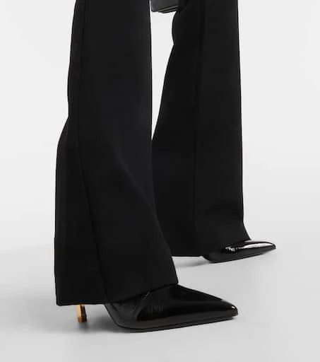 Balmain Virgin wool crêpe bootcut pants 6