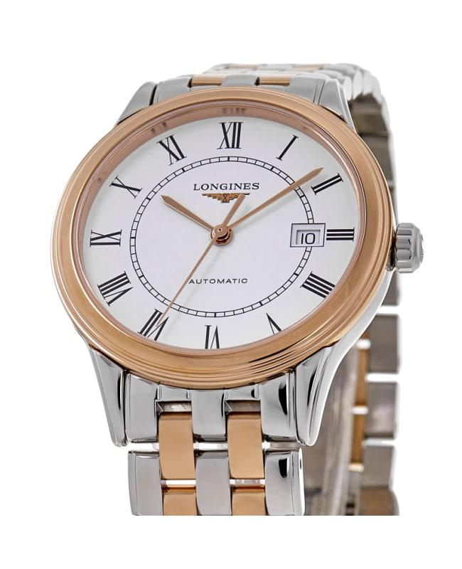 Longines Longines Flagship Automatic 30mm White Dial Two Tone Steel Women's Watch L4.374.3.91.7